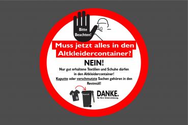 Warnaufkleber A116
