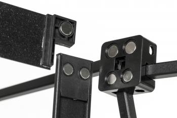 PopUp Faltdisplay gebogen PREMIUM, incl. Druck mit Softtrolley